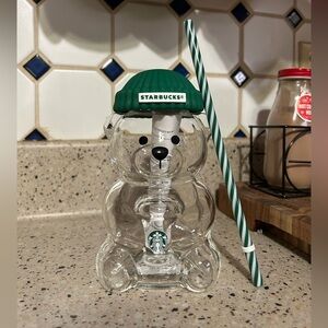 Starbucks Bearista Limited Edition Glass Cup